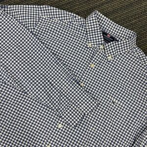 Vineyard Vines Mens‎ Performance Slim Fit Tucker Shirt XXL Blue Gingham